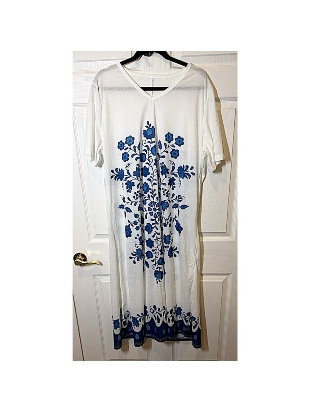Plus Size Floral Short Sleeve Dress